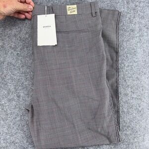 Ovadia New York Mens Multi Check Pleated Tailored Pants R19609 Size 38 NWT